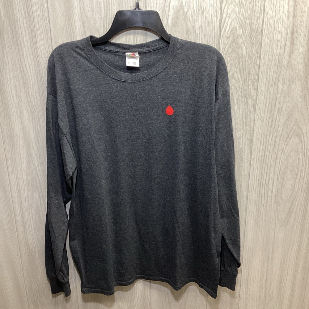 FRUIT OF THE LOOM Women's‎ (Size L) Long Sleeve T-Shirt Blood Donor